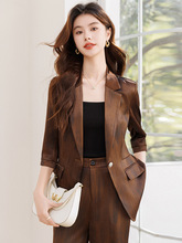 名媛风时尚职业小西装时尚西装套装女2025新电商网店代理一件代发