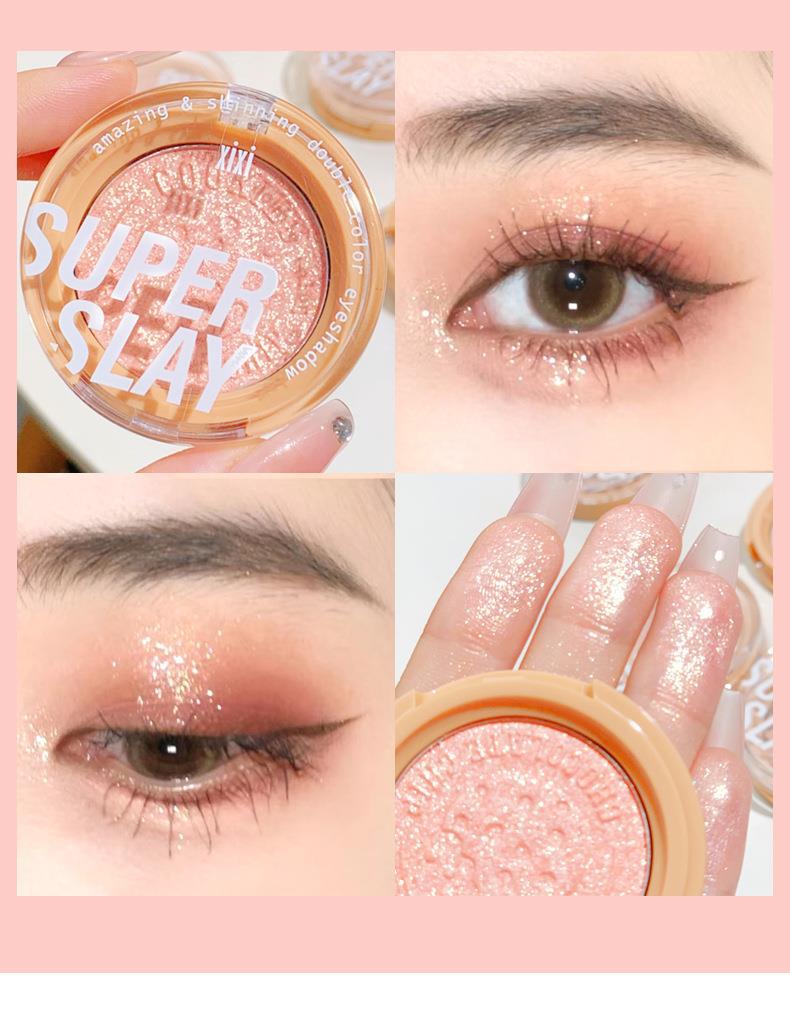 xixi Cookie Crispy Monochrome eyeshadow, brightening the undereye, pearlescent, fine shimmering, matte, pseudo-natural look, versatile for daily use, earth tones undefined