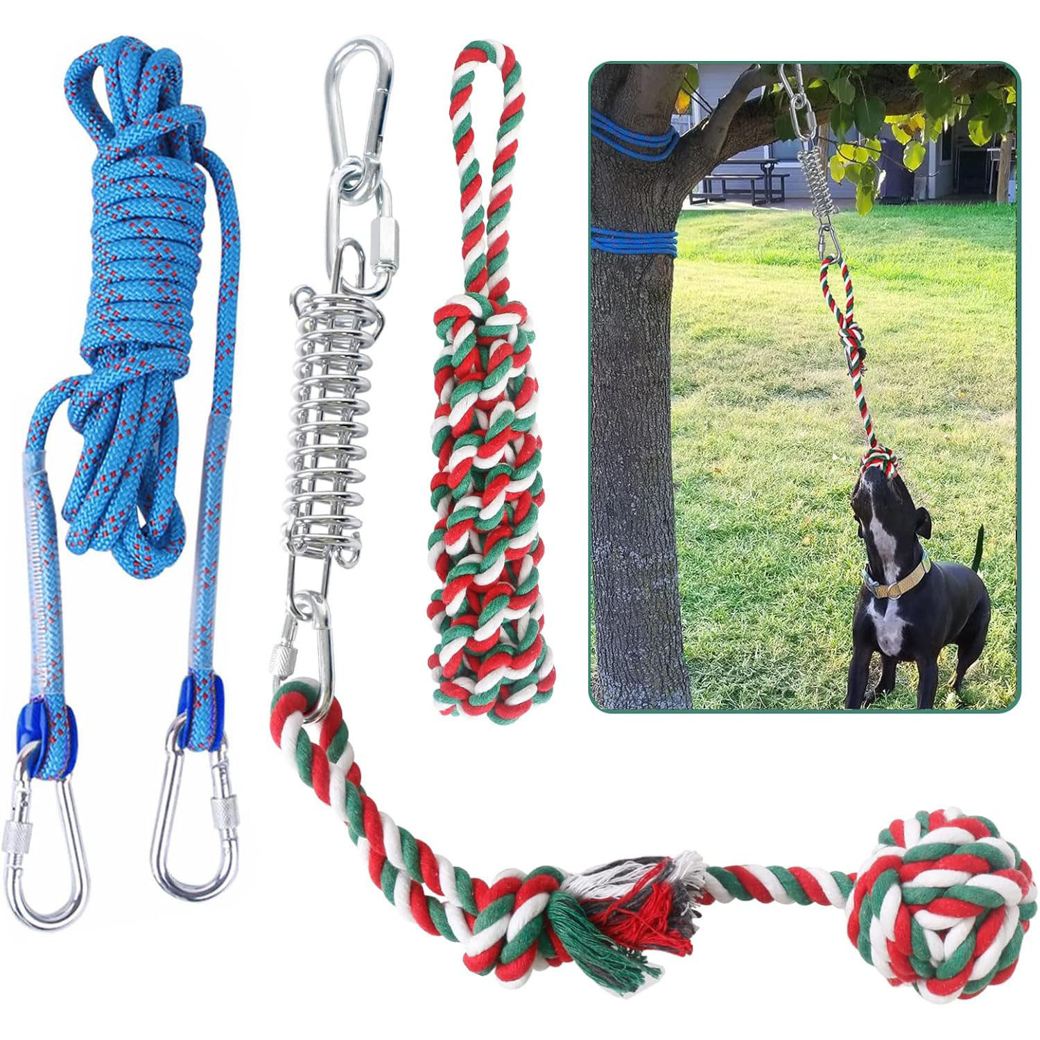 宠物狗狗玩具耐咬大型犬拔河绳球 宠物用品 小型犬棉绳结狗玩具球