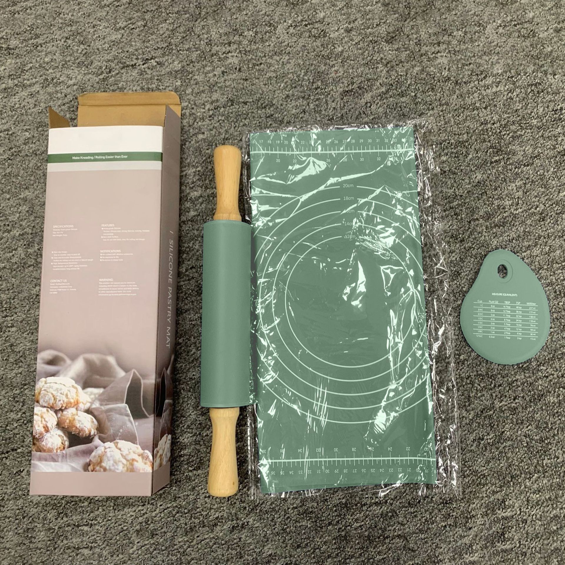 Medida de silicona japonesa amasadora hogar tablero rodante grande engrosada grado alimenticio antideslizante inferior antiadherente herramienta para hornear