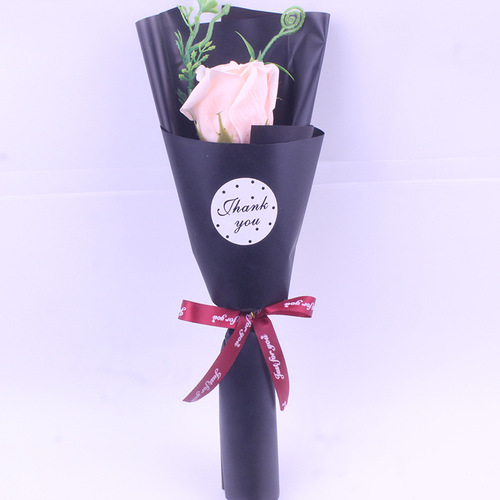 Handmade Single Rose Bouquet Soap Flower Qixi Gift Gratitude Valentine's Day Teacher's Day Gift Festival Gift