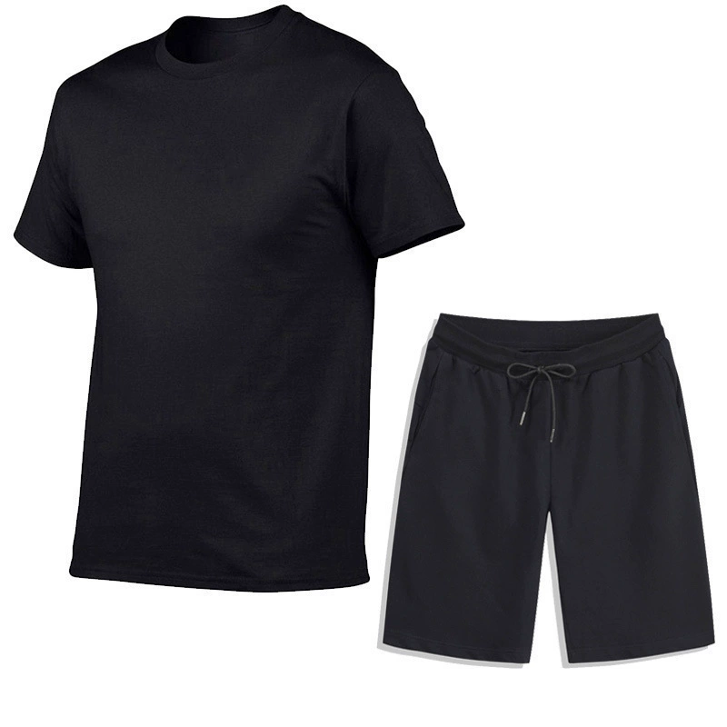 T-shirt, sports set for training, fashionable men's shorts for leisure