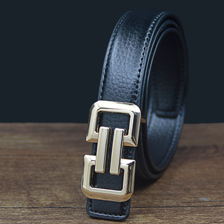 New Belt 2.5cm Black Children's Belt for Boys, Suit Belt for Girls, Medium and Large Children, Baby Belt for Dress Matching with Belt_voghion.com