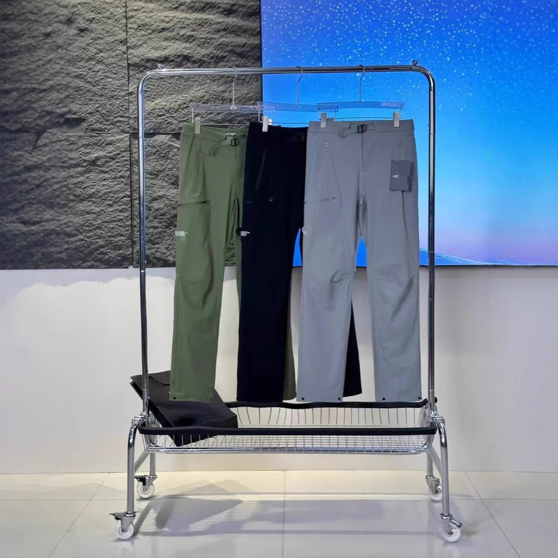 Niaojia Outdoor Sports Casual Hiking Windproof Softshell Versatile Men's Embroidered Long Pants Casual Fashion