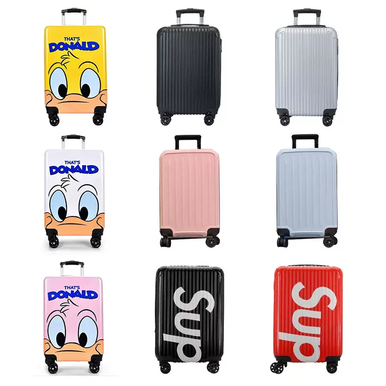 新款20寸拉杆箱网红时尚万向轮旅行箱儿童行李箱PP登机箱厂家批发