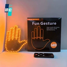 Трансграничный точечный световой сигнал, автомобильный многофункциональный сигнальный светильник для пальцев, противореверсивный световой сигнал, интерактивный световой сигнал для ладони