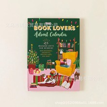 跨境新品2024年爱书人藏书爱好者倒数圣诞节降临节日历厂家批发