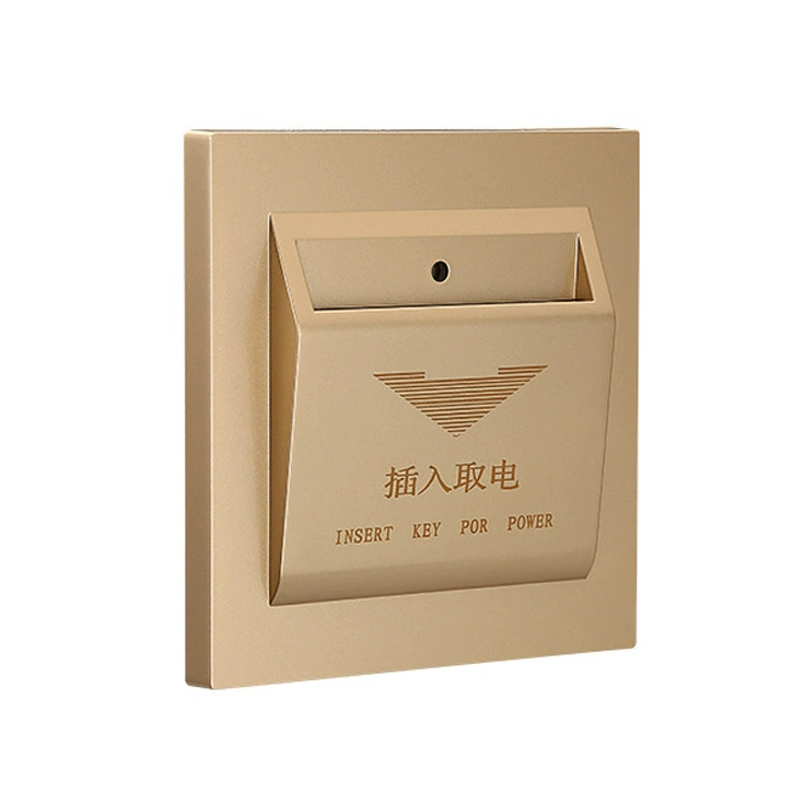 Hotel type 86 wall 40A high power arbitrary card insertion card power switch panel hotel entrance power switch
