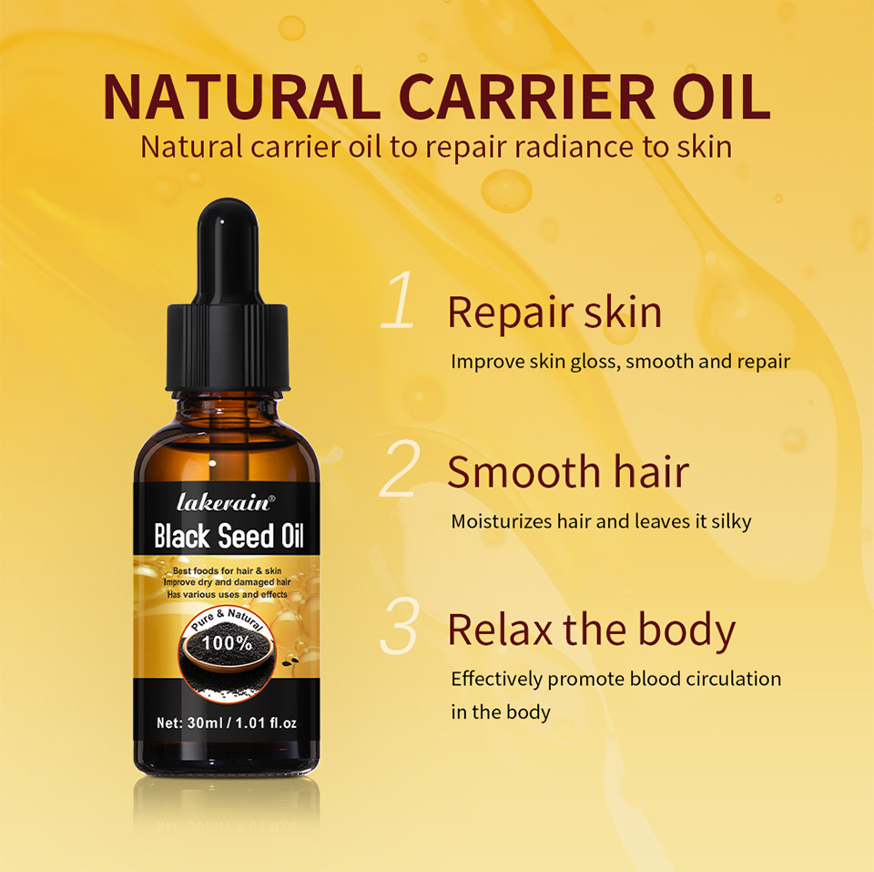 Cross-border new product lakerain Black Seed Oil Eyelash and Eyebrow Liquid undefined