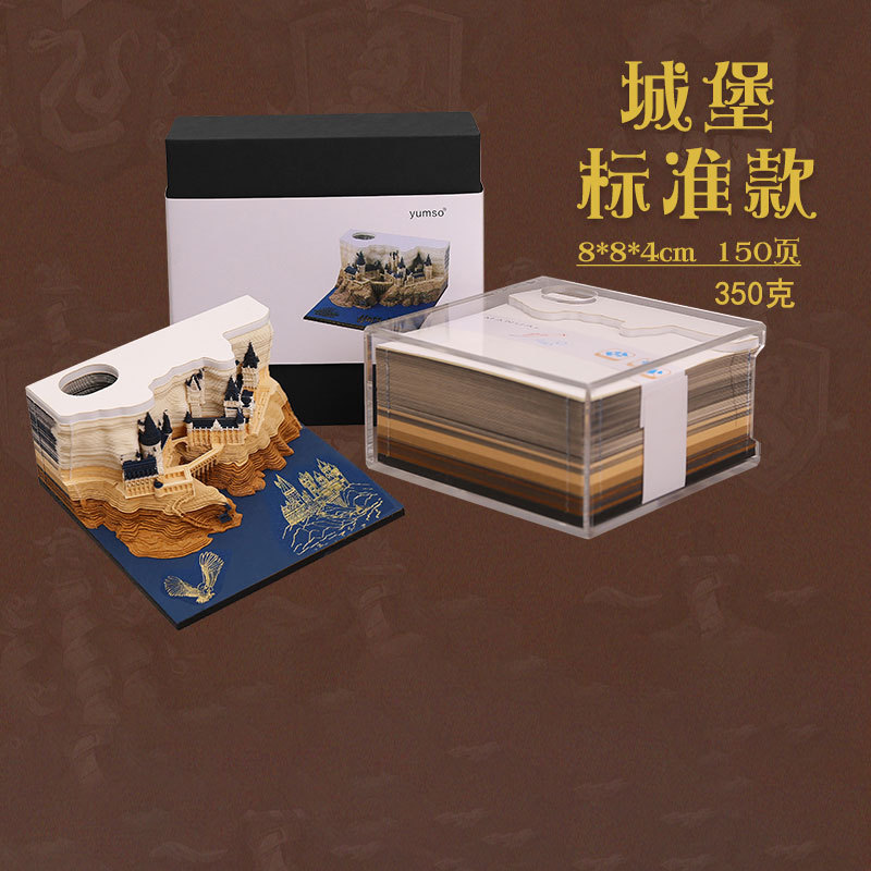 2025 Harport Stereo Notas Howoz Castle Modelo de talla de papel 3D TK Recuerdos diarios transfronterizos para niños y niñas