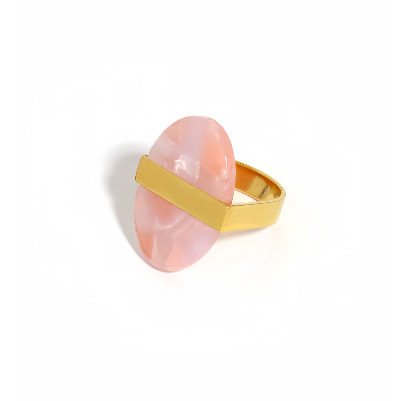 Women's Gender Plating Design Vintage Style Oval 304 Stainless Steel Acetic Acid Plating Women's Rings