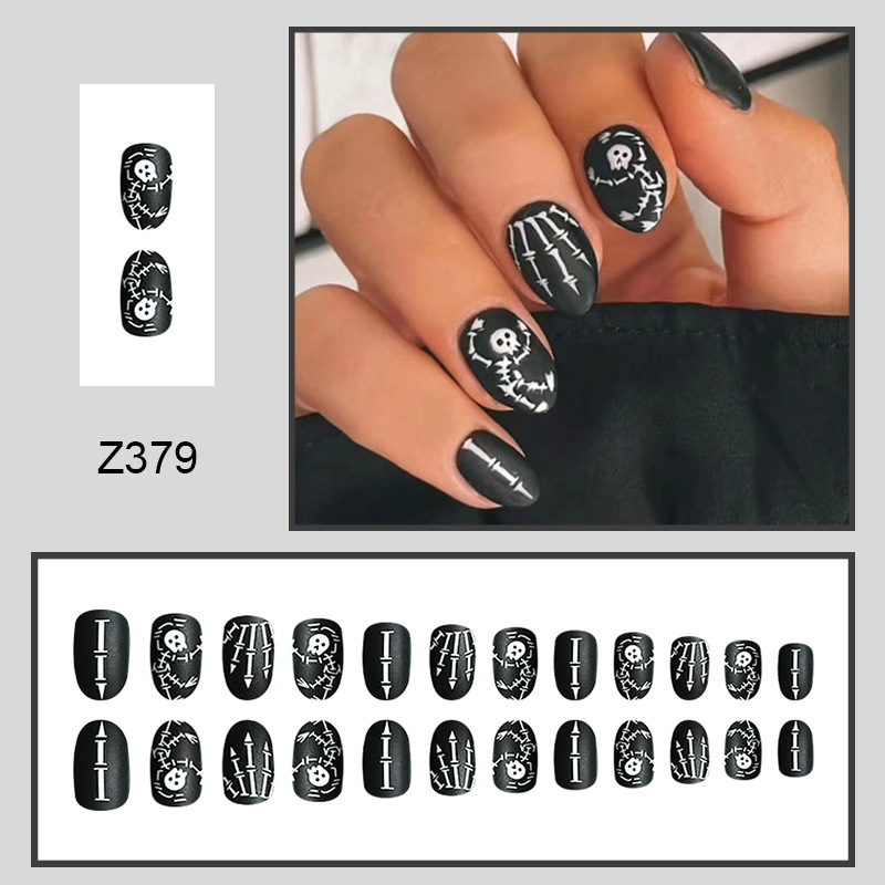 Stylish Skull Fake Nails