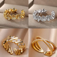 �羳���u�͹��ʯС����ƴ�ӽ�ָŮ�p���18K���~�_��ָ�hŮ