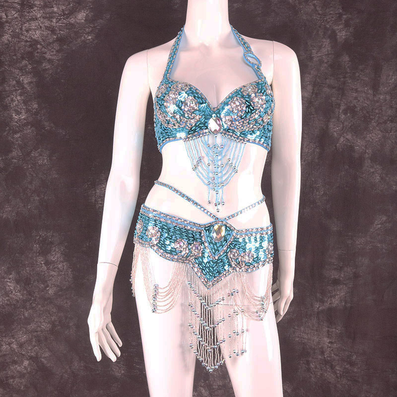 Ropa de danza India de gama alta ropa de danza del vientre 2023 primavera y verano sexy nueva ropa de práctica ropa de rendimiento falda de sujetador femenino