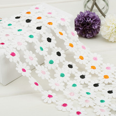 Colored Petal Edge Filling Water-Soluble Edge Lace Dress and Hat Decoration Filling Handmade Decoration Multi-Color Flowers