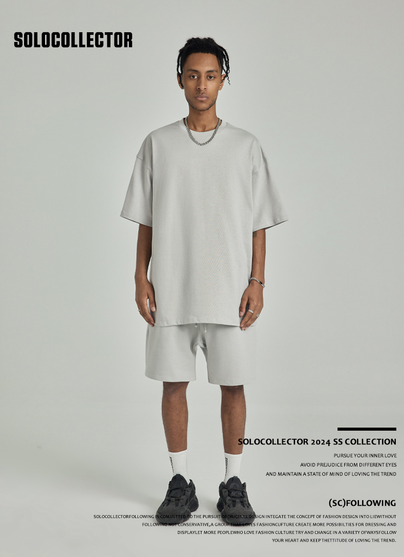 287g Weight Short Sleeve Sleeve Length Pullovers Placket Type Drop Sleeve Sleeve Type Cotton Fabric Type Long Top Length T-shirt Tops Type Daily Occasion Round Neck Neckline Breathable Function Loose Fit Type Solid Color Pattern Summer Season Men's Gender Casual Style Wholesale Men's Casual Solid Color Short Sleeve Men's Tops 无