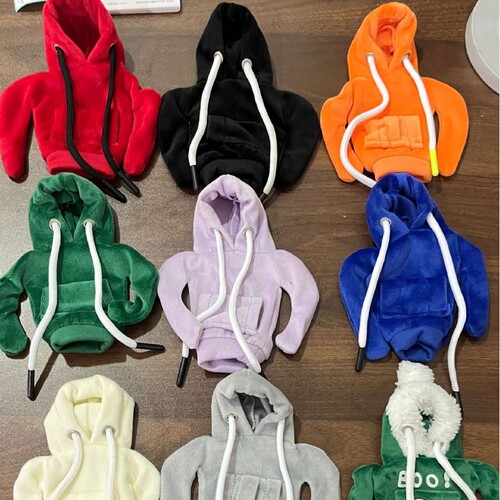 Cup holder adjustable hood sweatshirt car gear shift knob holder shift lever parking brake gear shift small clothing decoration speed control lever protector creative