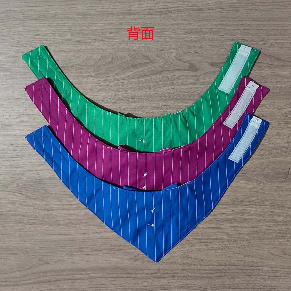 Tanpopo transfronterizo nuevo spot británico trajes de boda rayas mascotas toallas de saliva velcro toallas de triángulo