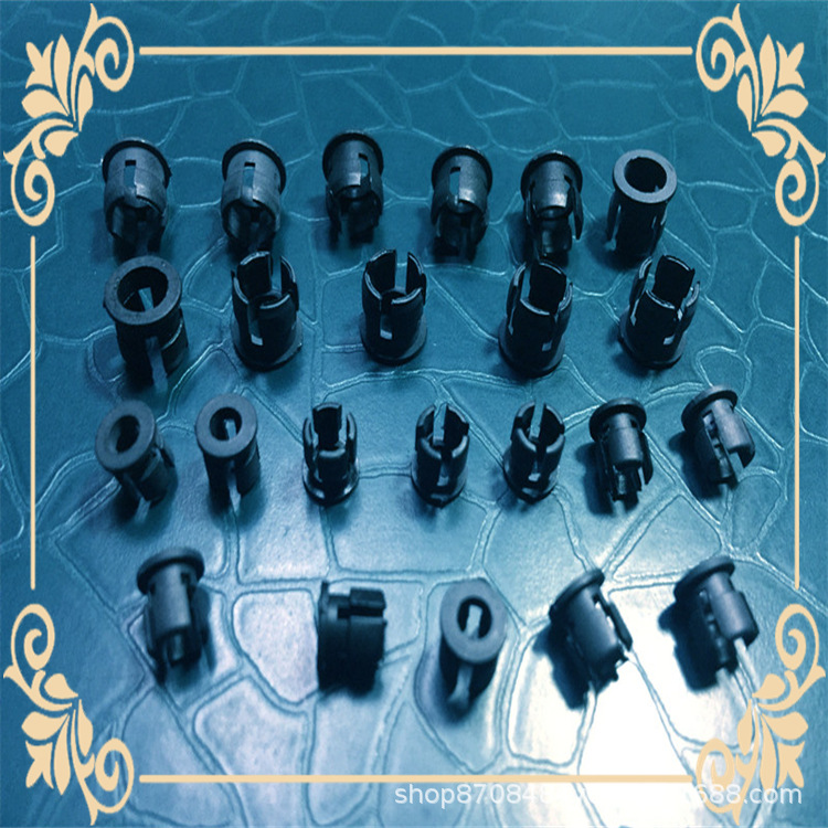 LED隔离柱黑色双槽 圆柱体间隔柱 规格4mm系列  4*11--4*24