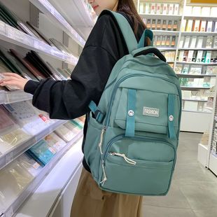 High School Student Large-Capacity Preppy Style Travel Backpack Lightweight and Versatile Junior High School Student Korean Style Ins Backpack