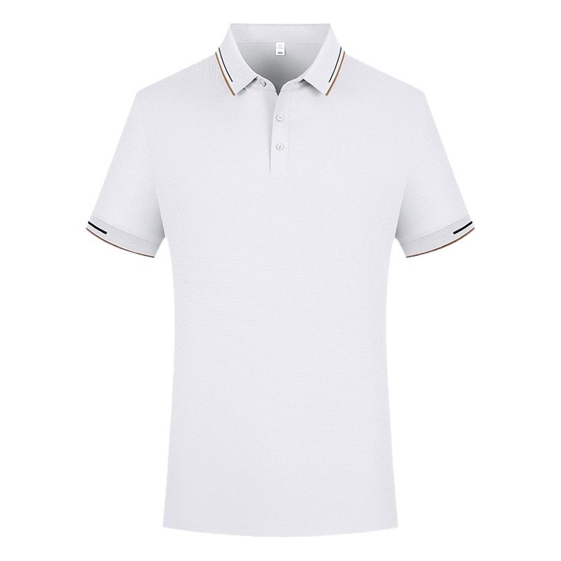 Waffle sin costuras de secado rápido frío 5A antibacteriano camisa de cuello sin cambios de manga corta ropa de trabajo Polo personalización de la camisa