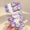 Purple set heart-shaped with bow, 2 piece set