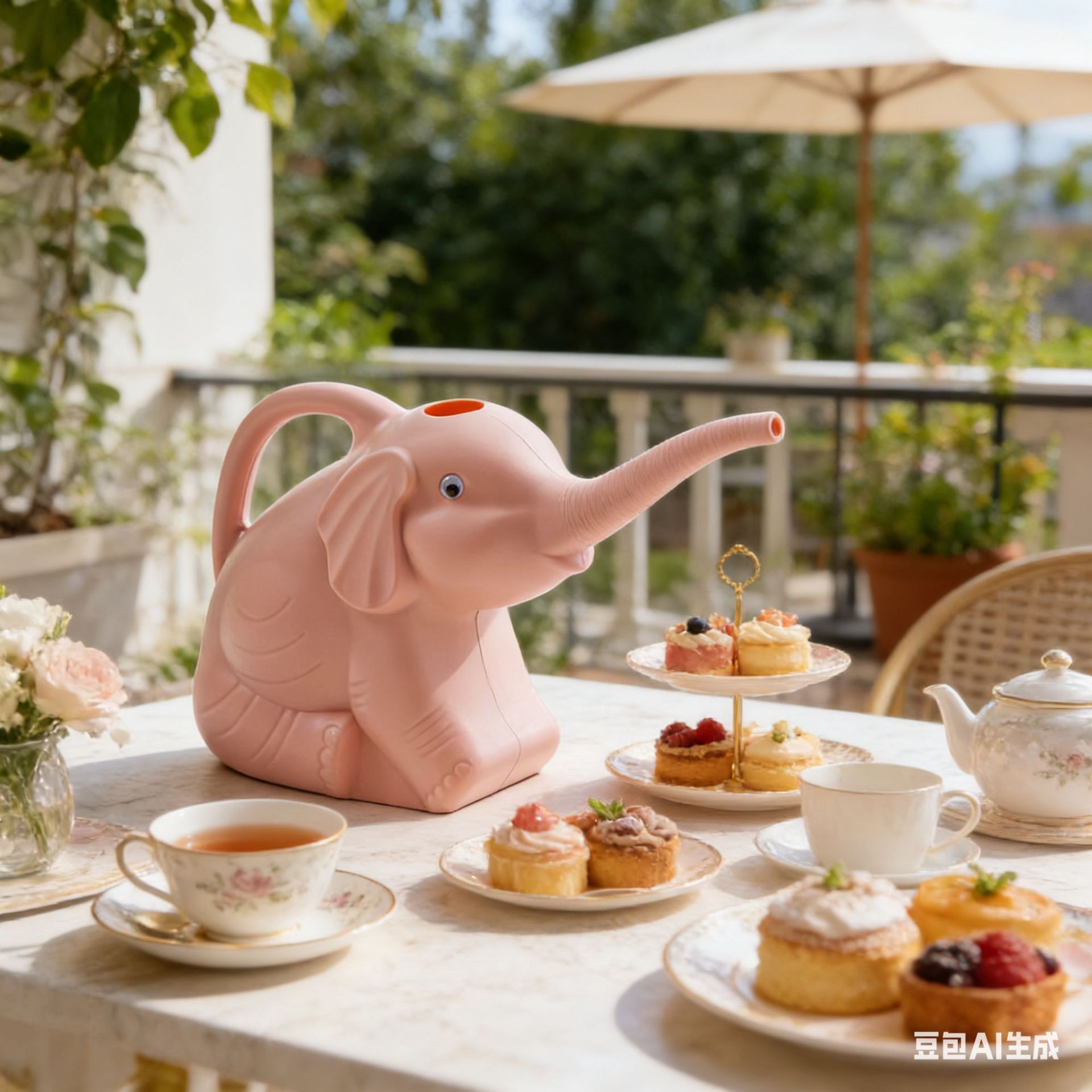 Elefante pequeño riego botella de agua de boca larga jardinería doméstica herramienta de riego planta suculenta floral maceta de riego