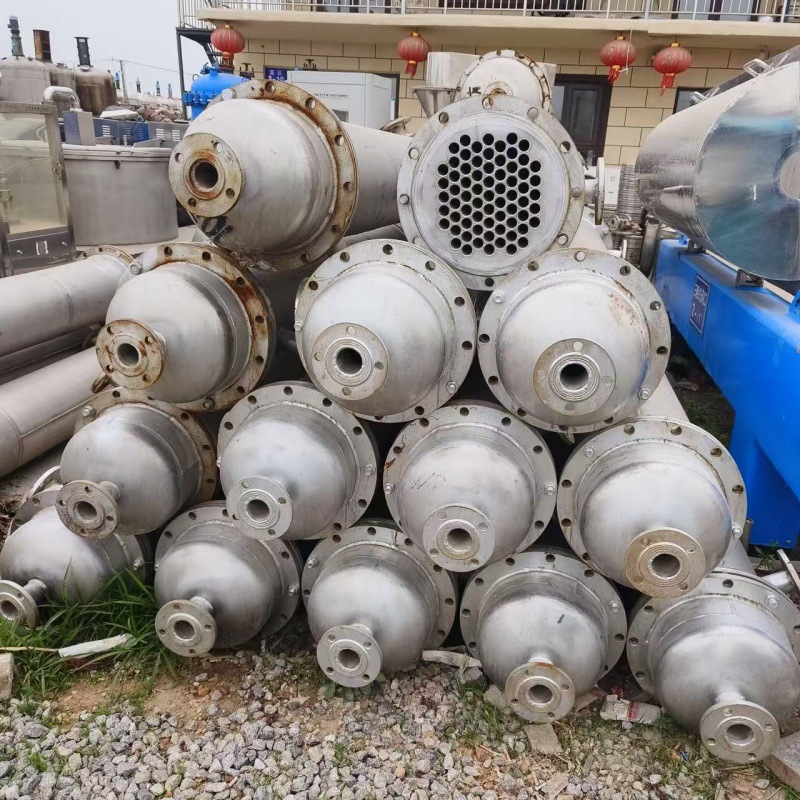 二手工业用列管冷凝器  不锈钢10-200平方冷却器