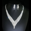 Accessory for bride, necklace and earrings, long set with tassels, elegant wedding dress, accessories, light luxury style