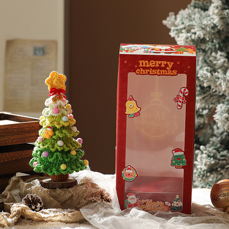 クリスマスデコレーション、雰囲気シーンレイアウト、小さなオーナメント、クリスマスツリーデコレーション、ミニデスクトップかぎ針編みのクロスボーダー専用|undefined