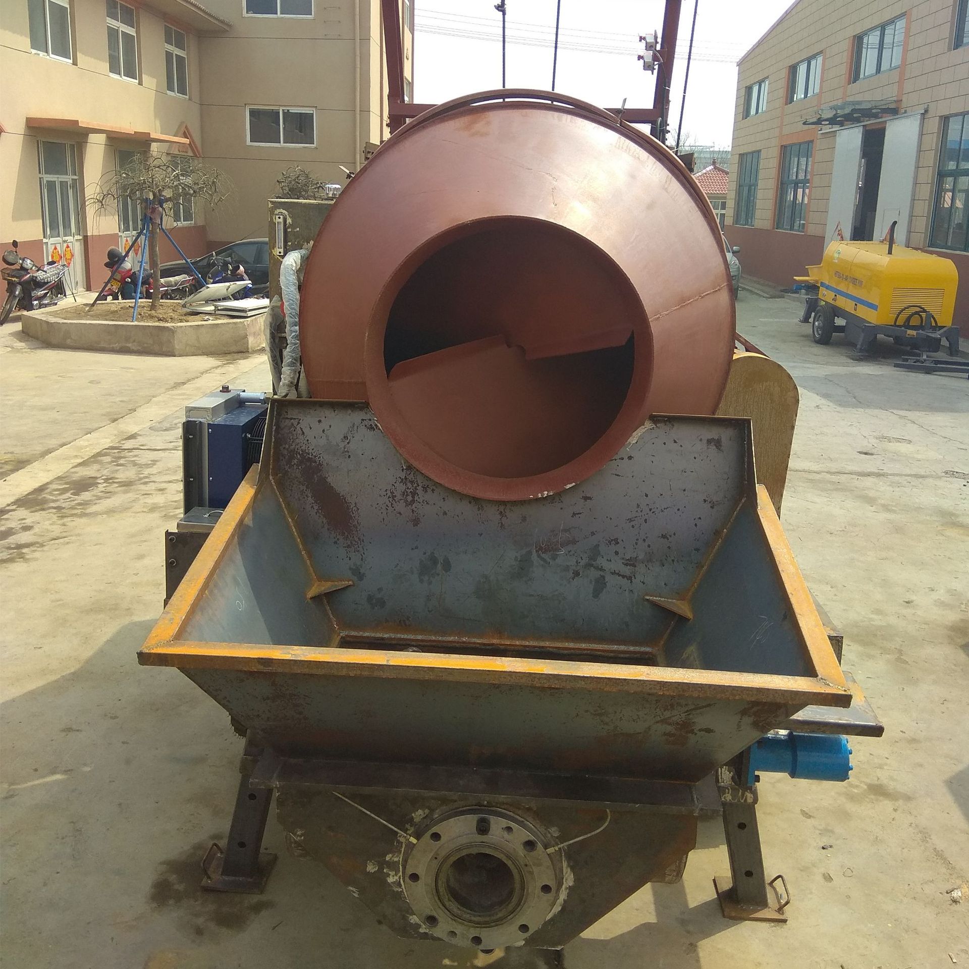 新农建搅拌混凝土设备 混凝土搅拌和泵送一体机 地泵和搅拌机一体