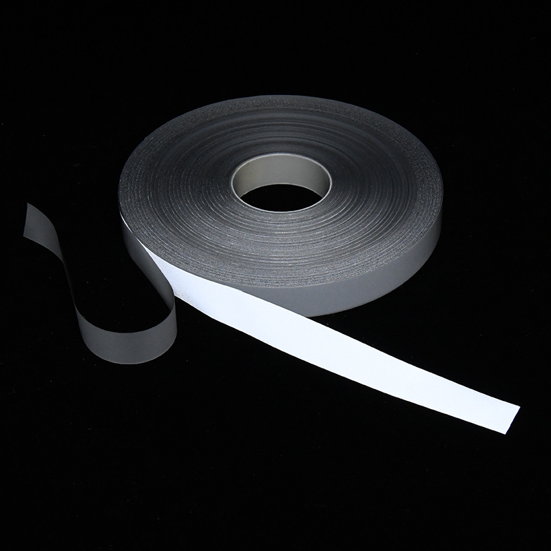 工厂高亮反光刻字膜 亮银热贴刻字膜 服装织带辅料反光烫画