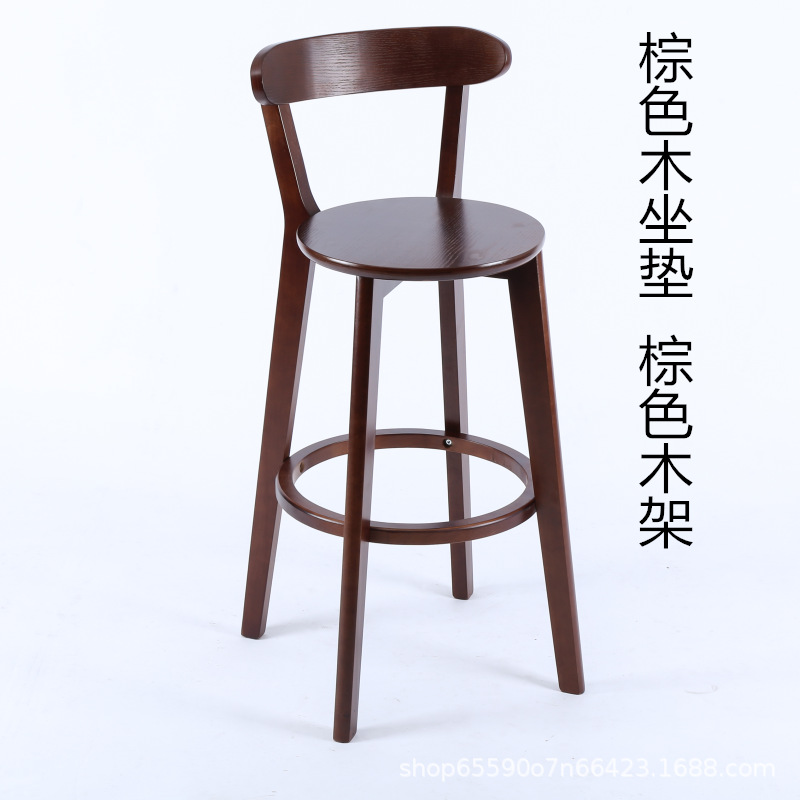 다크 브라운 나무 프레임 + 나무 쿠션
