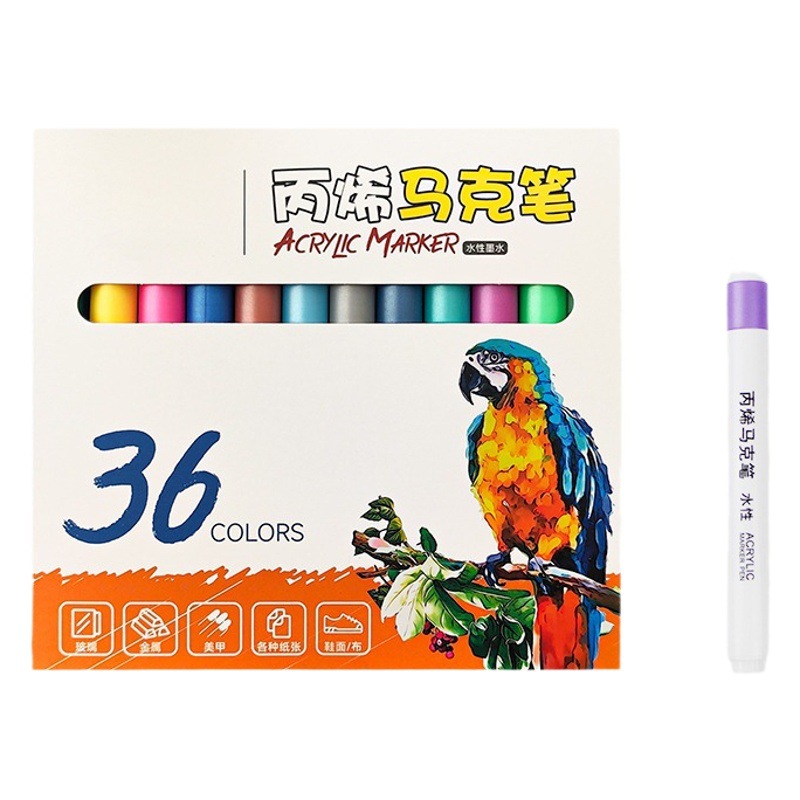 Marcador acrílico no transparente color apilable arte especial impermeable bricolaje acuarela pintura pluma 80 color resaltar graffiti pluma