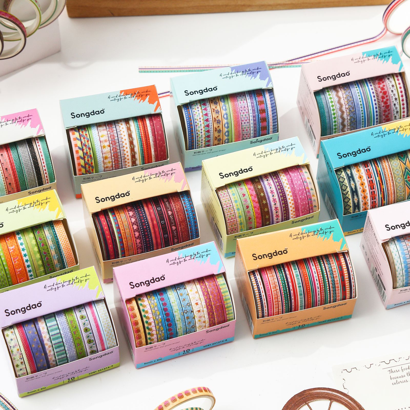 SDRT251215 Clear Sky Series Washi Tape Set Cross-Border Product