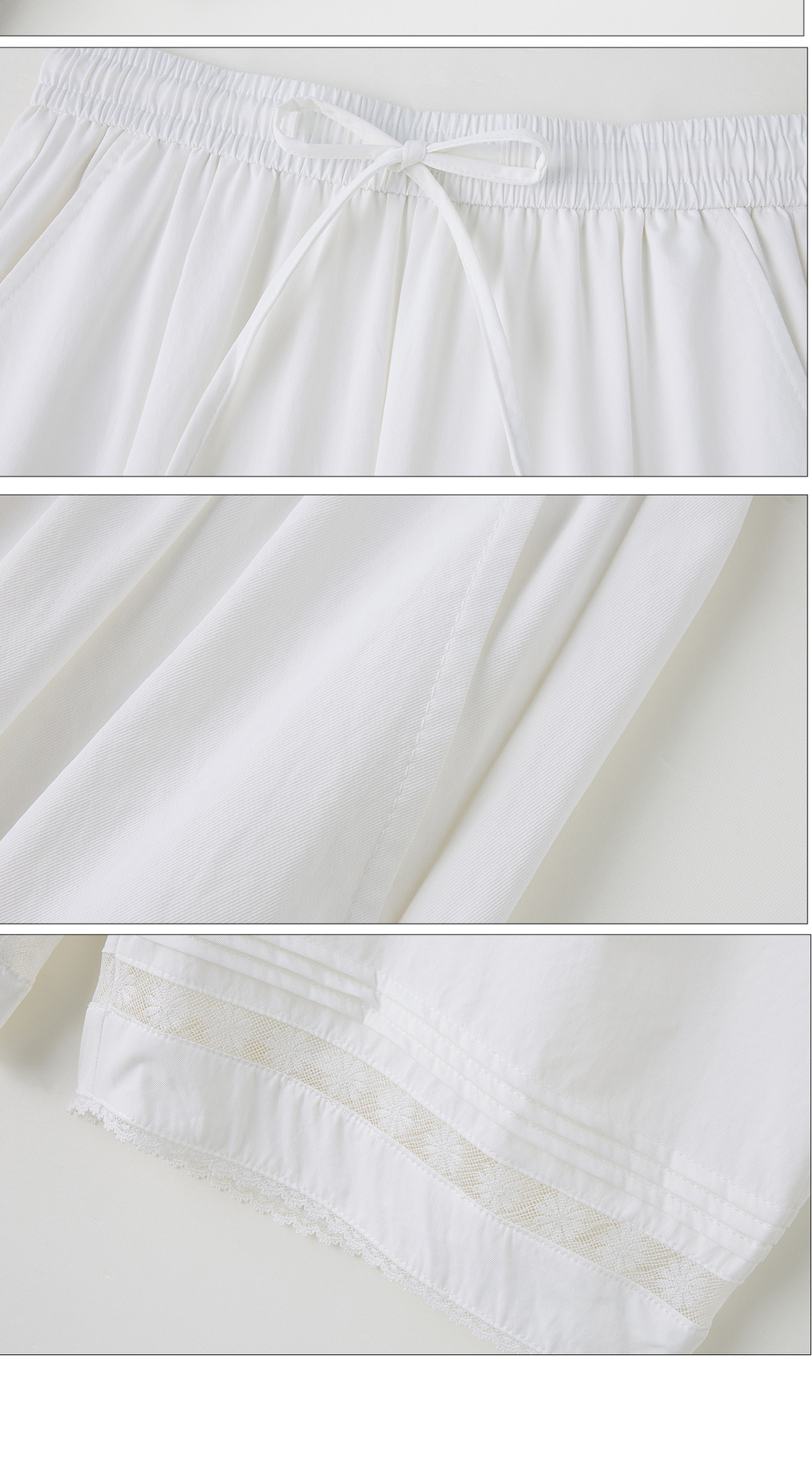 Bộ vest nữ hai mảnh áo sơ mi in họa tiết cổ V kết hợp quần ống rộng — Màu ảnh chi tiết 22