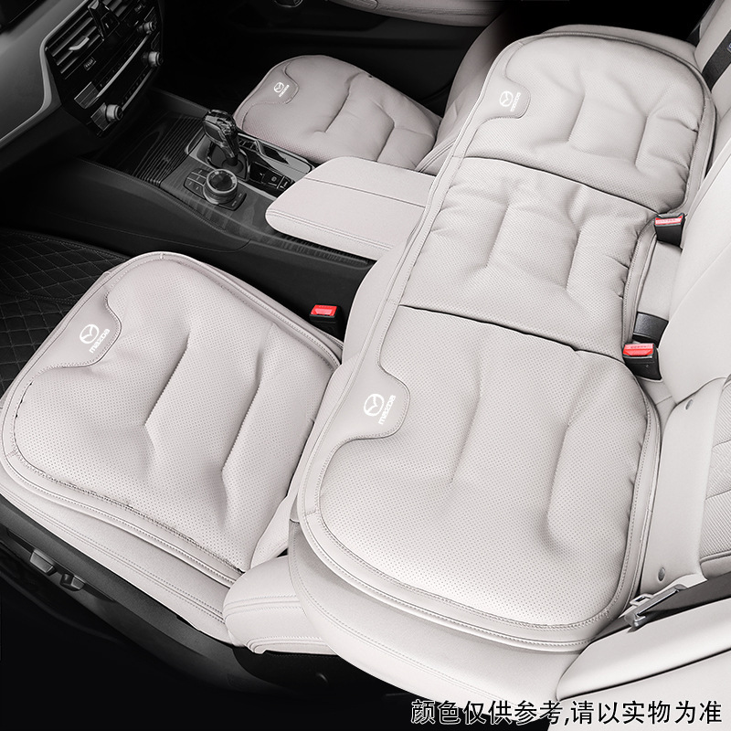 マツダ3 アンケセラ CX-30CX-4に適した、完全密閉型の夏用シートクッション、腰サポート、通気性のあるアイスシルクシートカバー|undefined