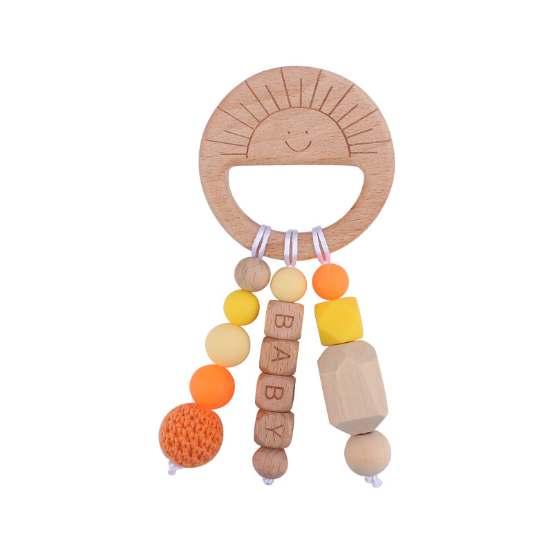Nuevo bebé suministros de dibujos animados animal haya mordedor creativo bebé DIY mordedura molar mordedura juguete