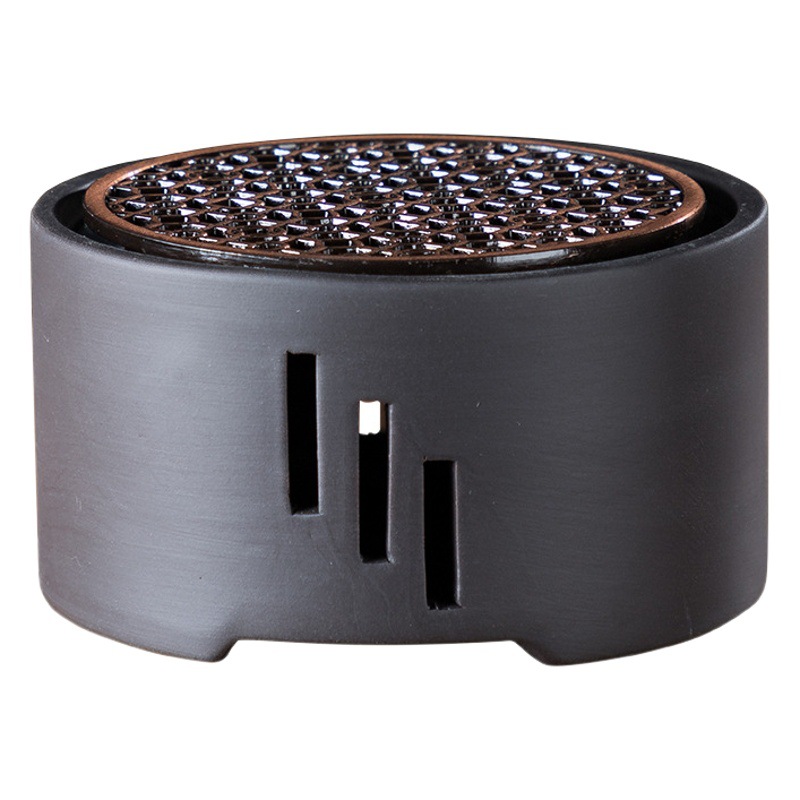 Calentador de té de cerámica vela calefacción base cerámica té cera hogar tetera calefacción Kung Fu ceremonia del té con almohadilla de metal