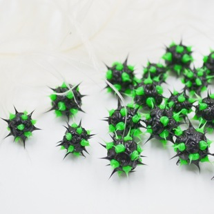 Medical Silicone Thorn Ball Navel Ring Tongue Nail Accessories Piercing Piercing Jewelry Accessories DIY Multi-Color 8Mm10Mm Half Hole