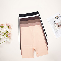 Women's Outerwear Leggings with Ice Silk 5/8 Length, Fitness, Yoga, Cycling Underpants, Non-Rolling Edge, Anti-Flash, Women's Sports Leggings