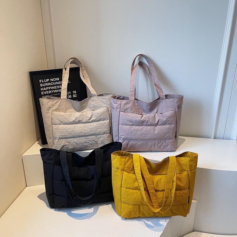Cross-Border Women's Bags, New Shoulder Bags, Commuting Tote Bags, Large-Capacity Casual down Cotton Bags, Women's Shoulder Bags Cross-Border Women's Bags, New Shoulder Bags, Commuting Tote Bags, Large-Capacity Casual down Cotton Bags, Women's Shoulder Bags
