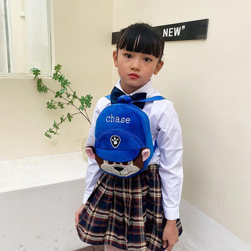 Bolso de felpa informal para bebés transfronterizos, monedero de año, reducción de la carga, mochila de comercio exterior de dibujos animados, mochila de ocio