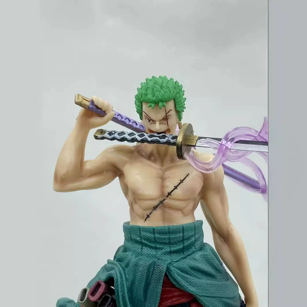 Фигура (One Piece) Зорон PVC-статуя фантазийная, 23 см, сценарий с двумя головами, цветная коробка