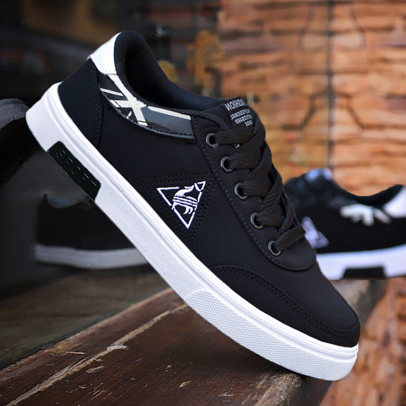 Zapatos de lona de primavera para hombres 2024 nuevos zapatos casuales de hombre zapatos deportivos de altura baja tendencia zapatos de trabajo versátiles