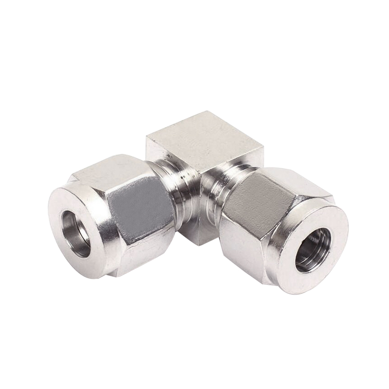 304 / 316 acero inoxidable manguito codo medio doble fijación instrumento tubo de suministro de gas de cobre 90 grados diámetro de variación ángulo recto doblado