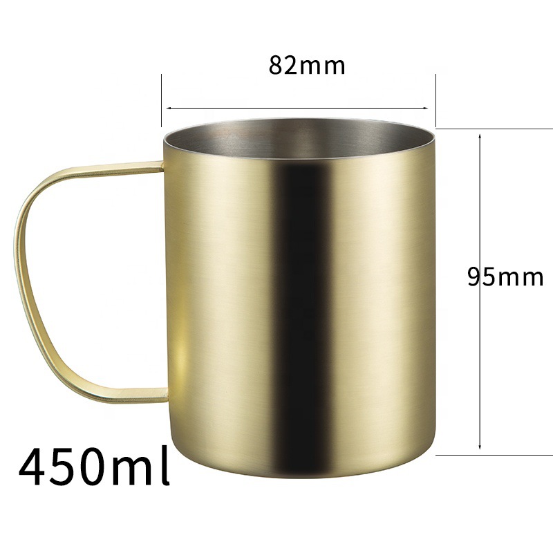 Taza de cerveza de acero inoxidable 304 directa de fábrica recta de doble capa taza de cóctel taza de café