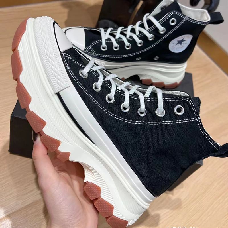 Putian Shoes, Qiu Jiawei's 100Th Anniversary Limited Edition Platform Thick-Soled Height-Increasing Canvas Shoes for Women, Short Height Sneakers for Men