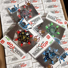 指尖機械陀螺變形機甲鏈條新奇特DIY創意解壓減壓玩具手指陀螺