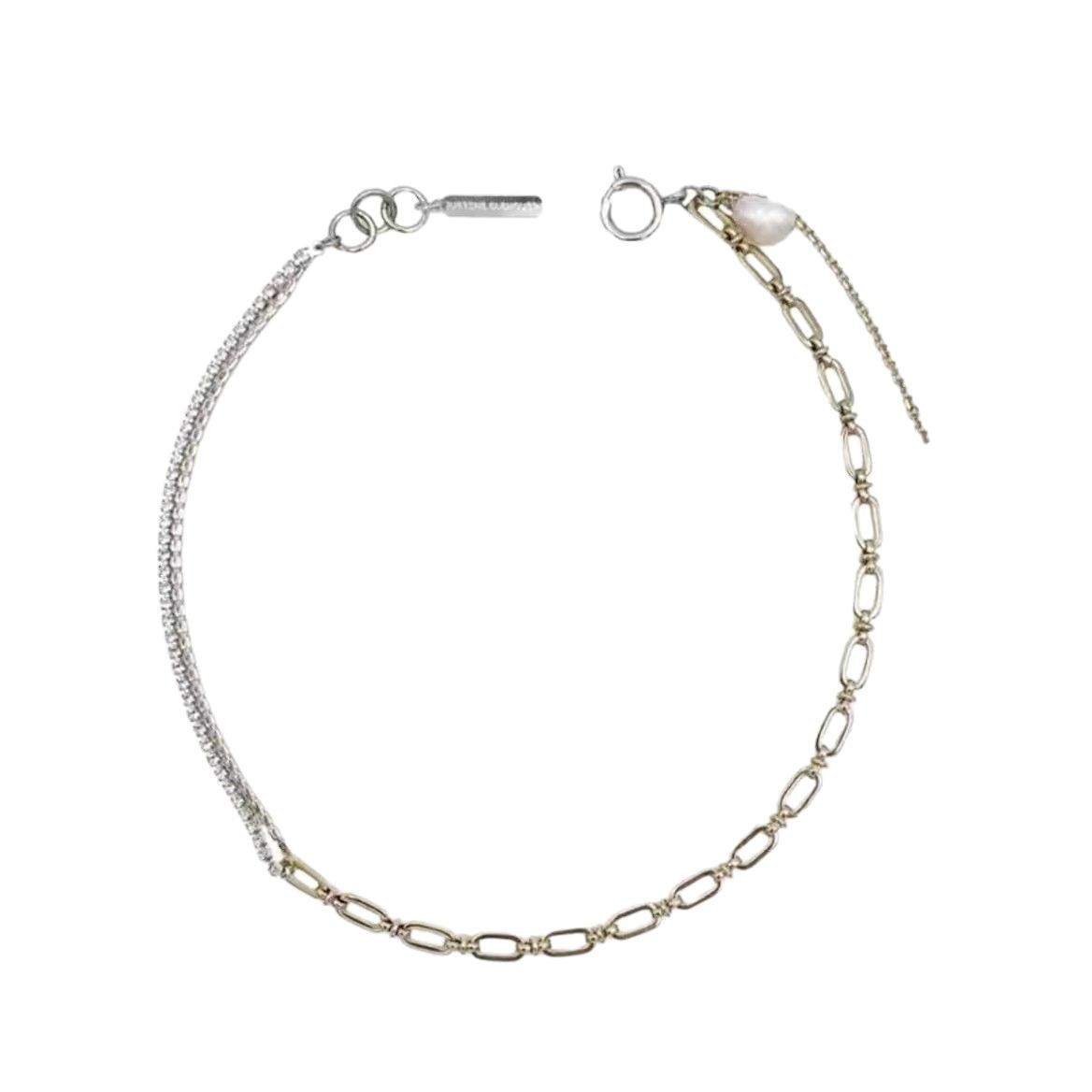 Double Layer Natural Pearl Necklace Minimalist Chain Jewellery_voghion.com